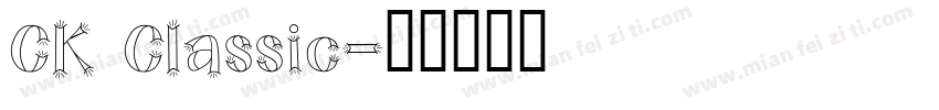 CK Classic字体转换